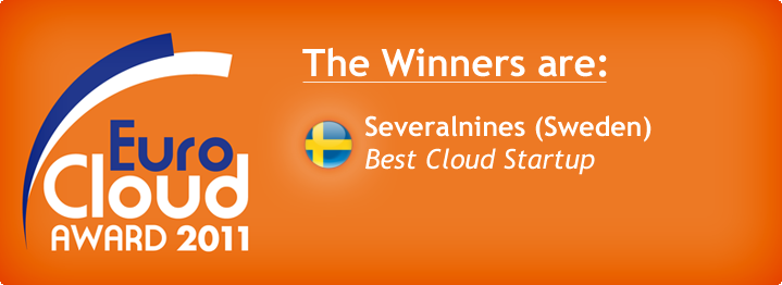 EuroCloud 2011 Awards Winner Best Startup Severalnines EuroCloud 2011 Awards Winner Best Startup Severalnines